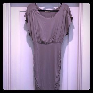 Lush light grey slim fitting dress